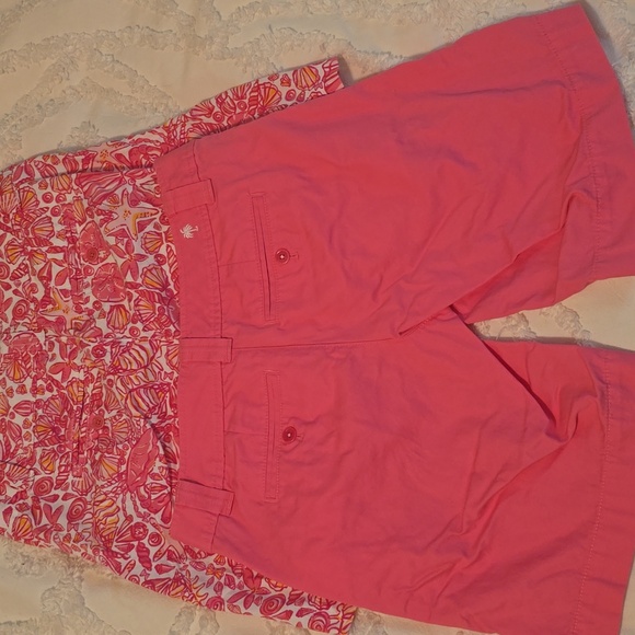 Lilly Pulitzer 2 Pair Of Pink Women's Shorts Size 4 EUC (#14) - Picture 3 of 6